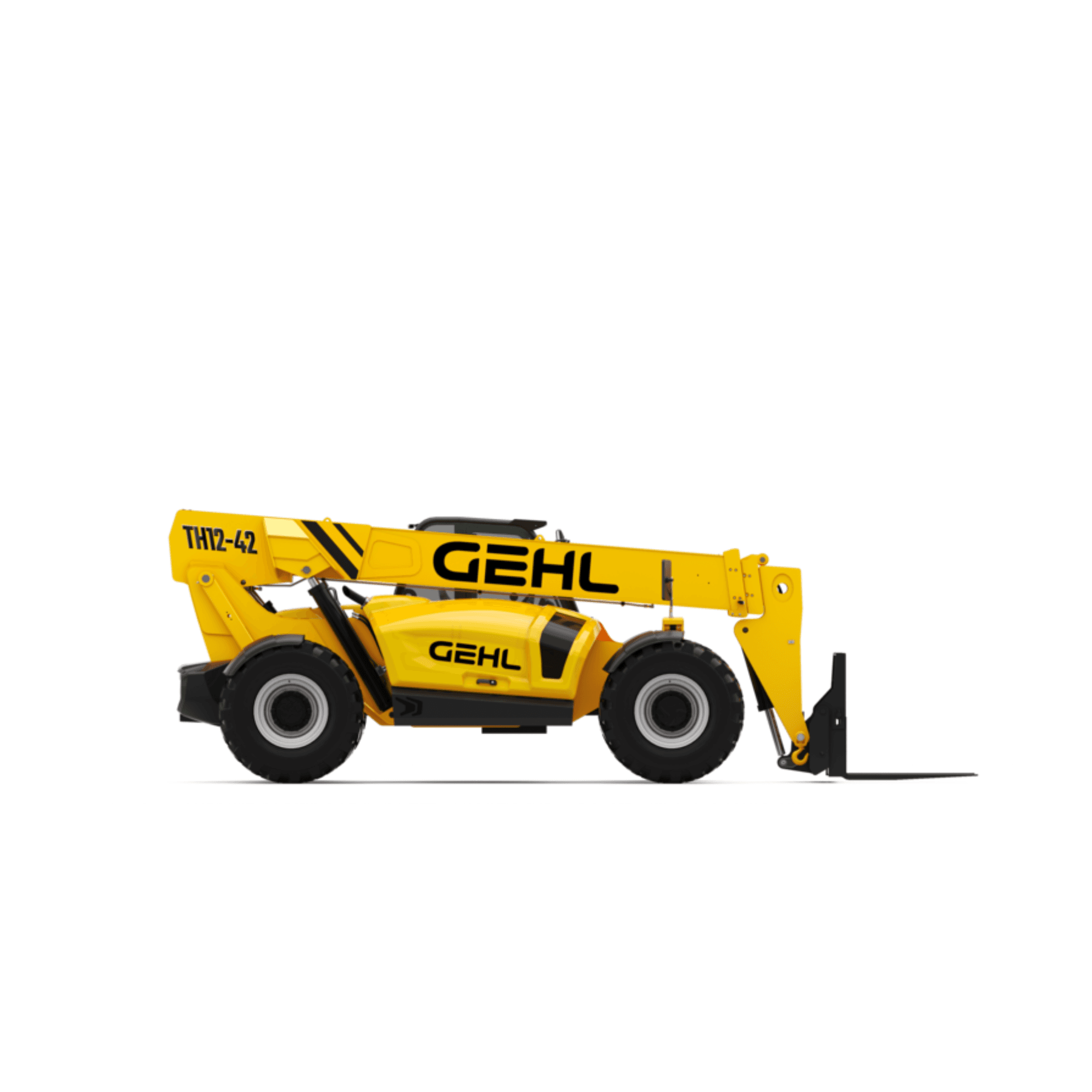 Telescopic handler lifting materials